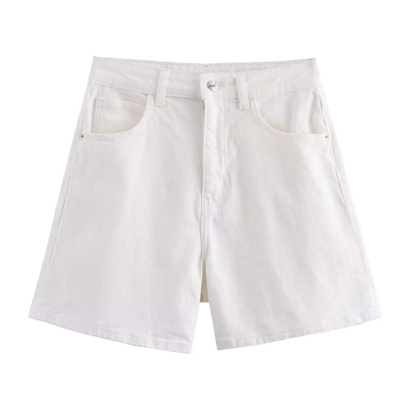 2025 Women's Fashion Casual Side Pocket Mid Waist Cowboy Shorts