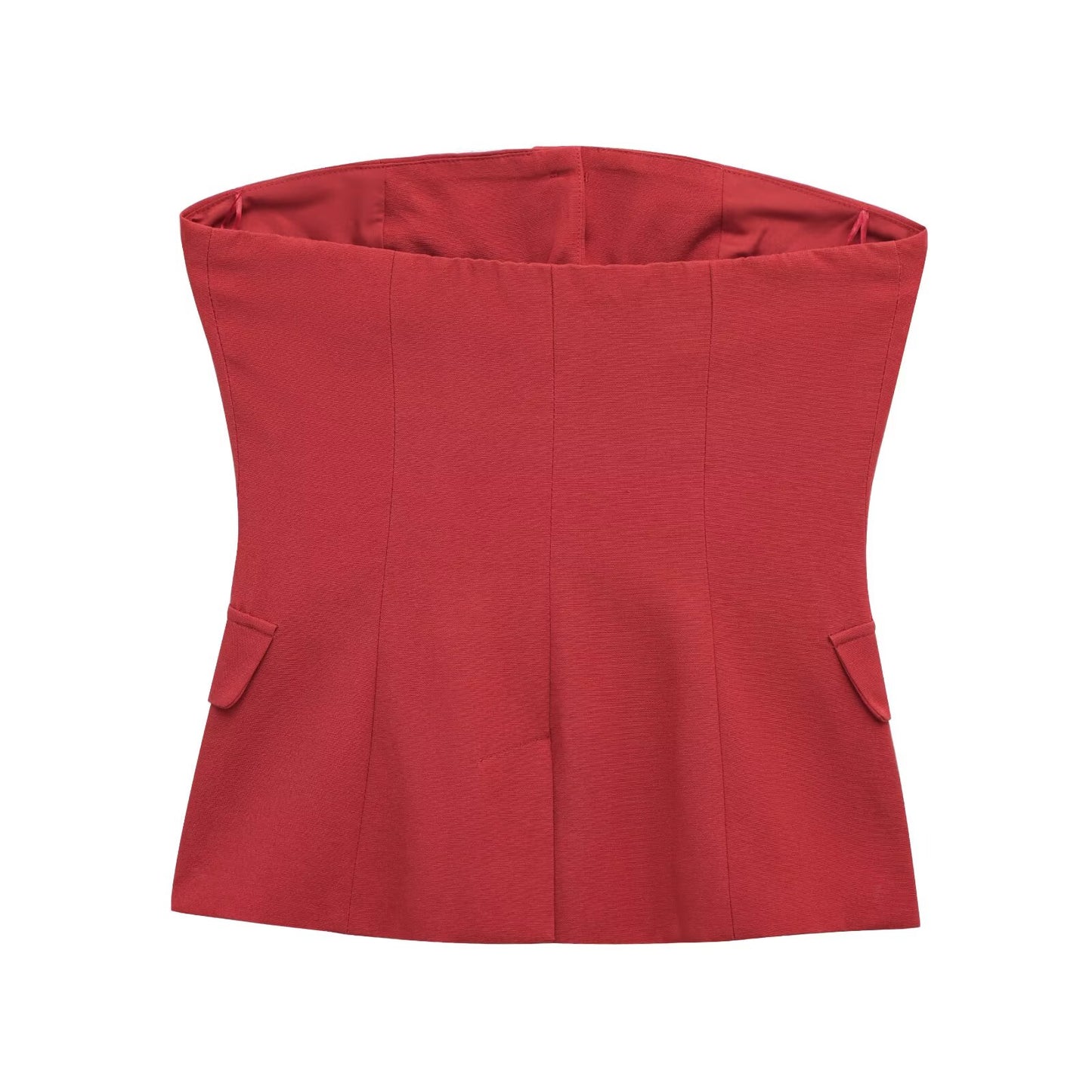 Women's new fashion slim single breasted strapless top+Pants Women's suit