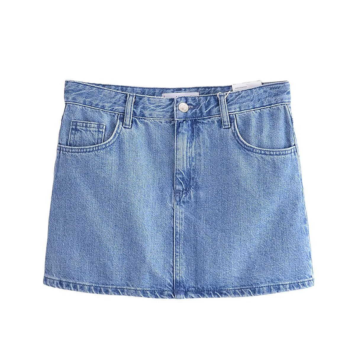 Women's new fashion short single breasted V-neck denim vest+Skirts suit