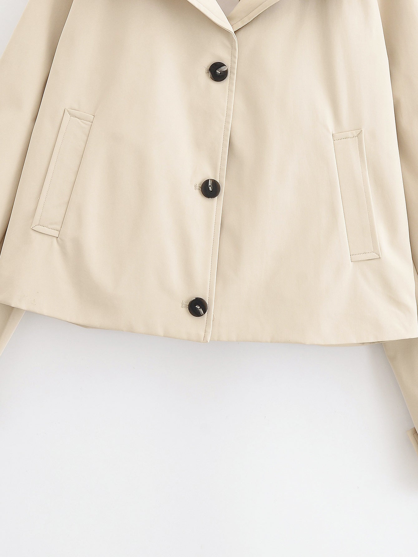 Women's new fashion waterproof short single breasted windbreaker Coat