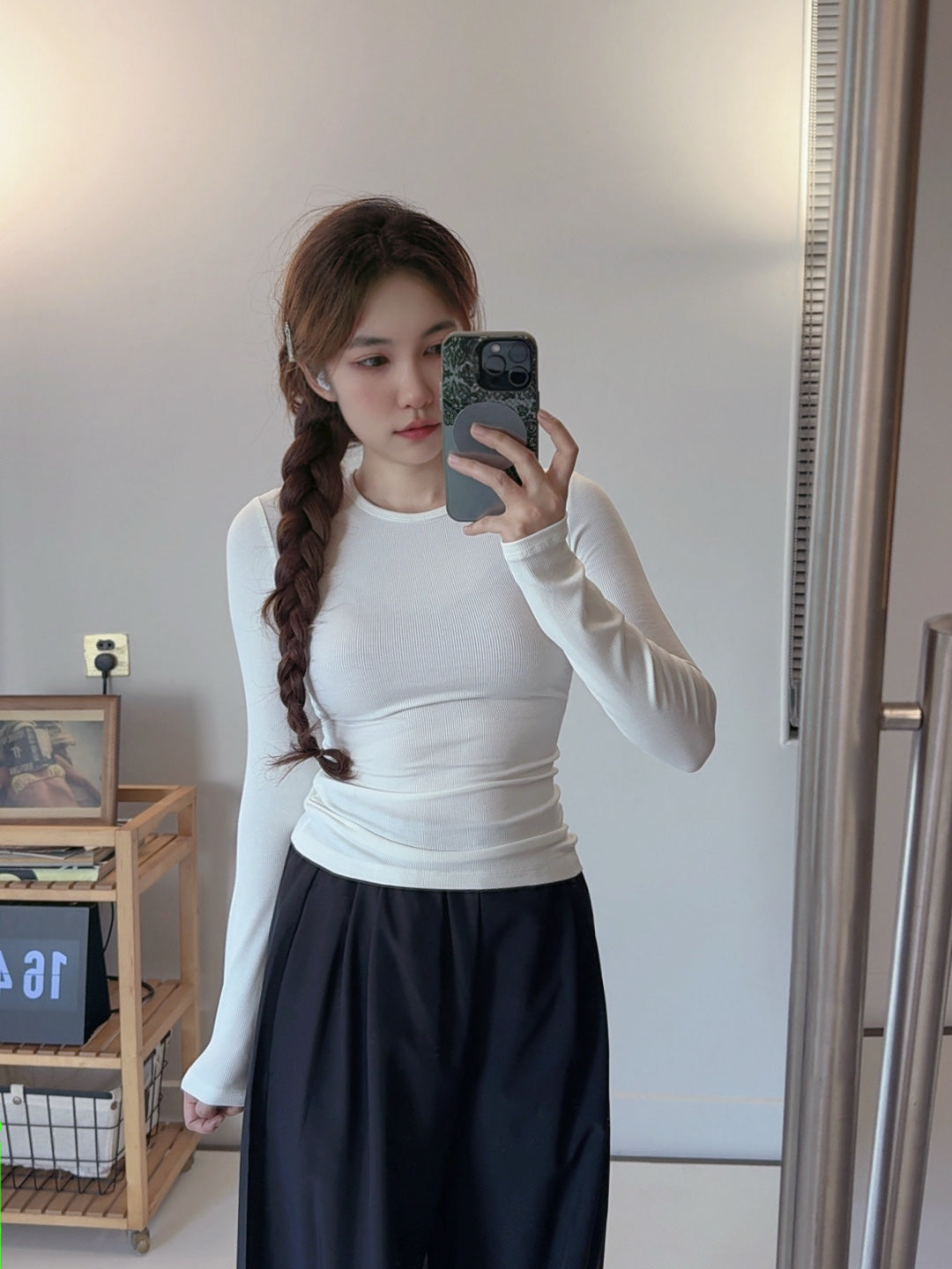 Women's new casual Joker slim and comfortable O-neck long-sleeved yoga bottoming shirt