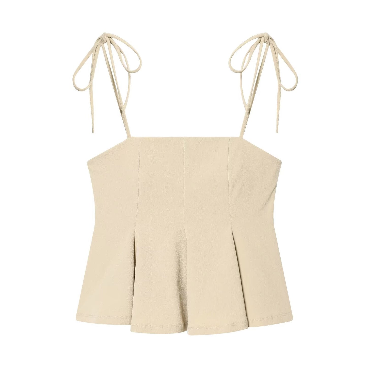 suit Women's 2 pieces short skirt style hem camisole top+Pants