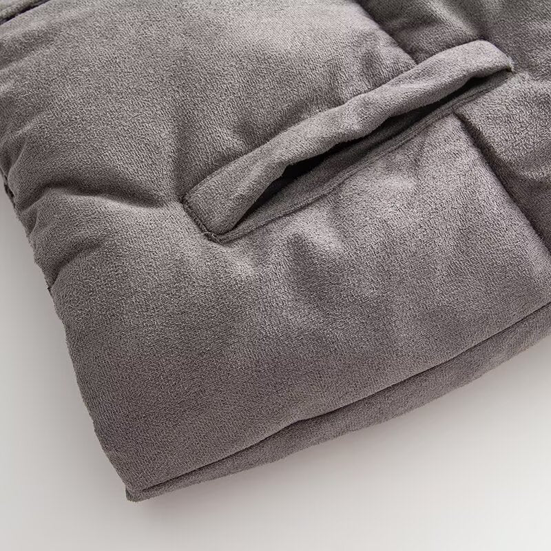 Women's new two-wear design suede cotton vest