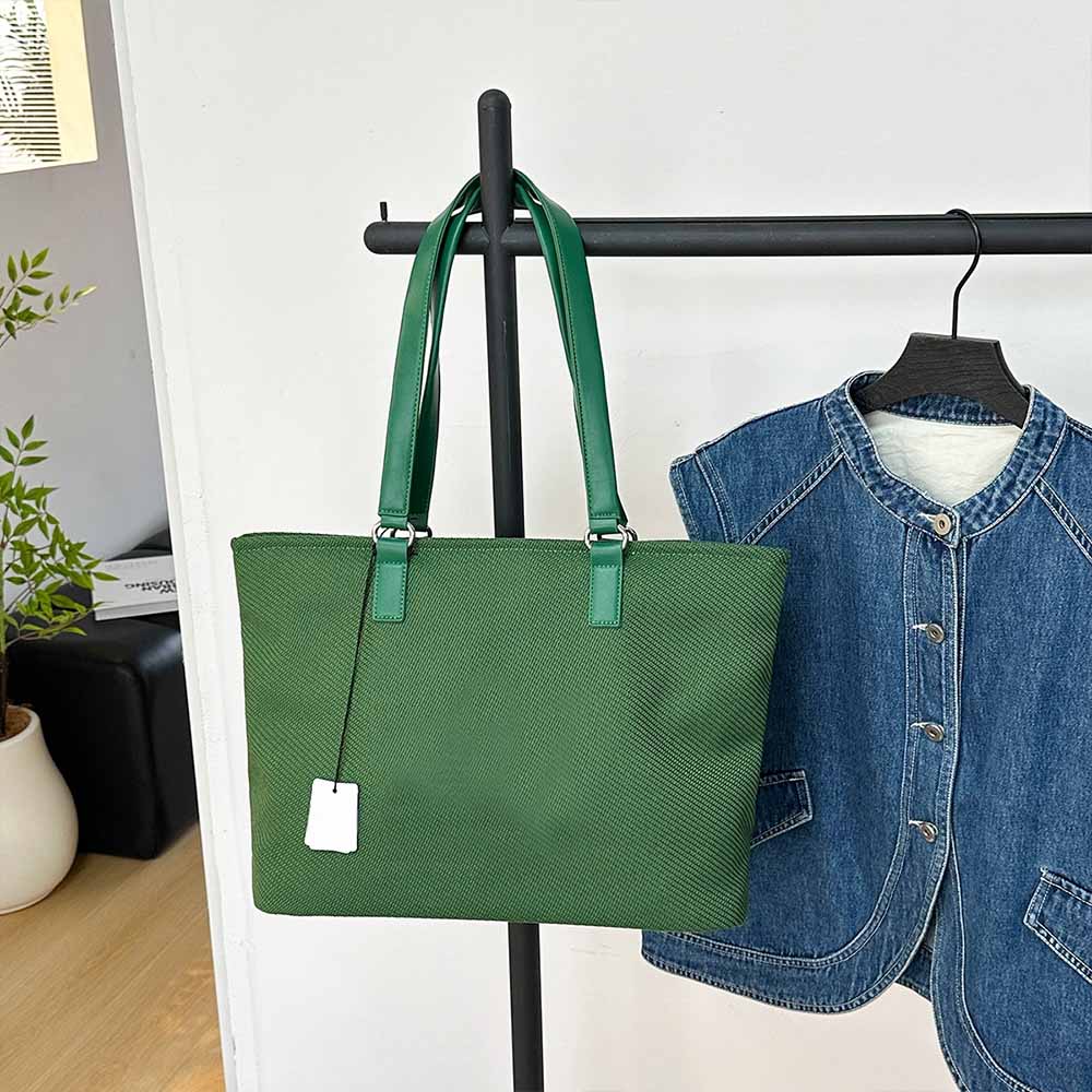 Women's New Fashion Letters Canvas Bag Shoulder Bag Commuter Handbag Large Tote Bag Female Bag