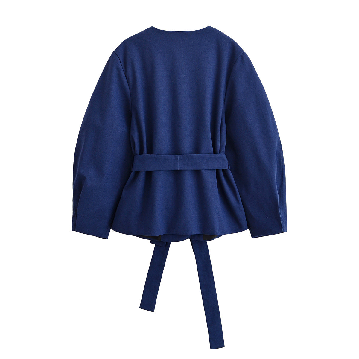 Women's New Fashion With Belt Hemp Blended Kimono Style Suit Coat+Pants Suit