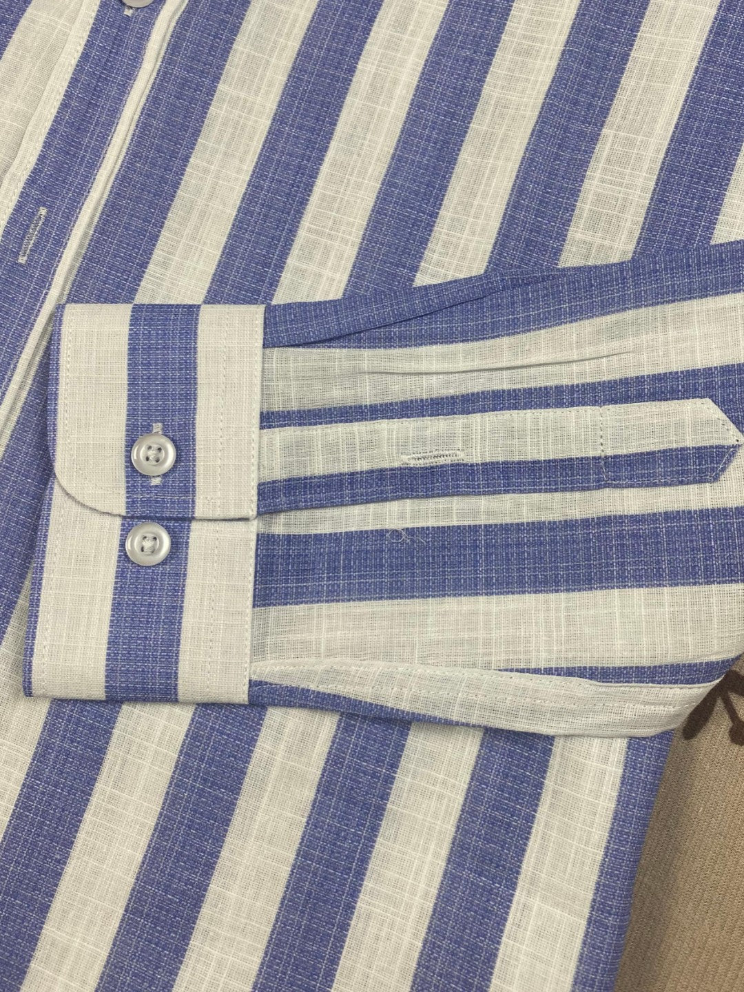 Women's New Casual Joker Spring and Summer Sun Protection Slub Cotton Embroidered Striped Long-sleeved Shirt