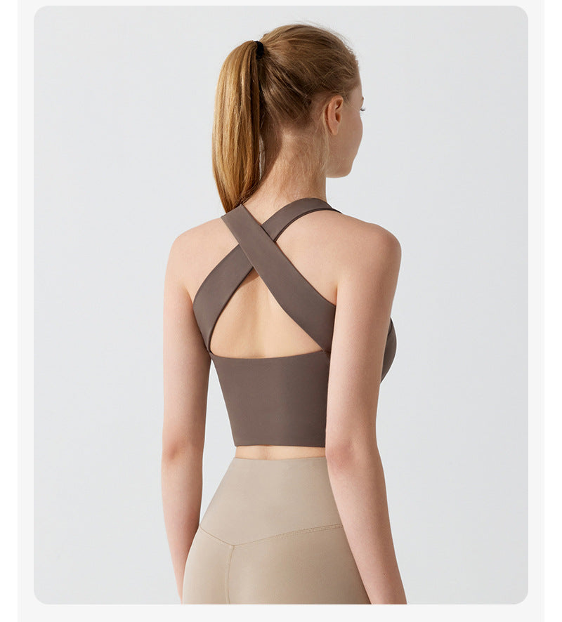 Women's New Joker Pilates Vest Long Comfortable Shockproof Yoga Underwear Fitness Bra