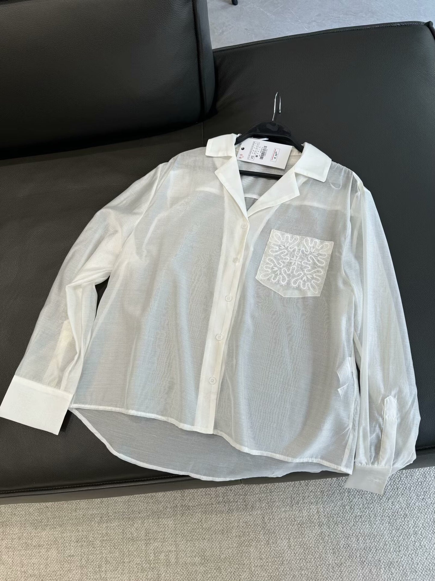 Suit women's 2 pieces 2025 fashion pocket embroidered shirt retro long sleeve+overskirt women's suit