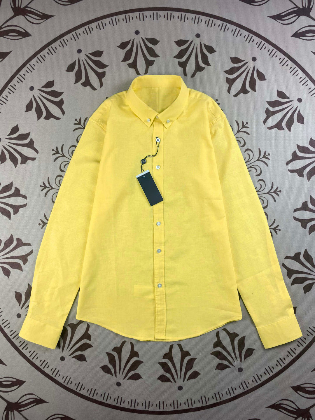 Men and Women with The Same New Fashion Casual Joker Linen Long Sleeve Shirt