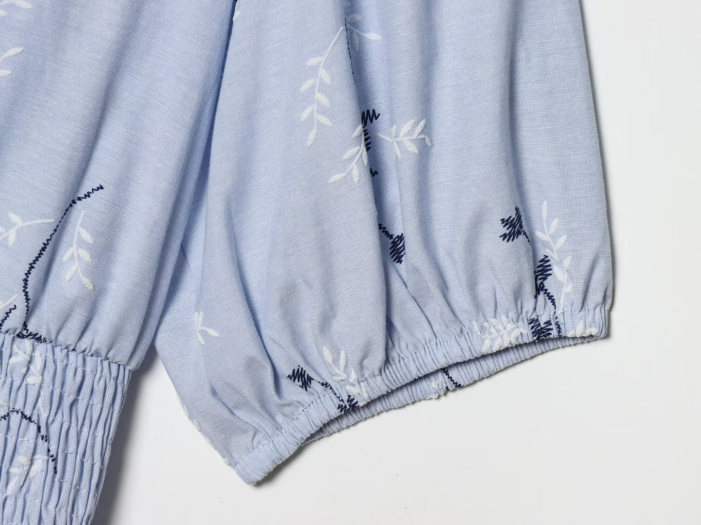 Women's pressed glue embroidered printed dress