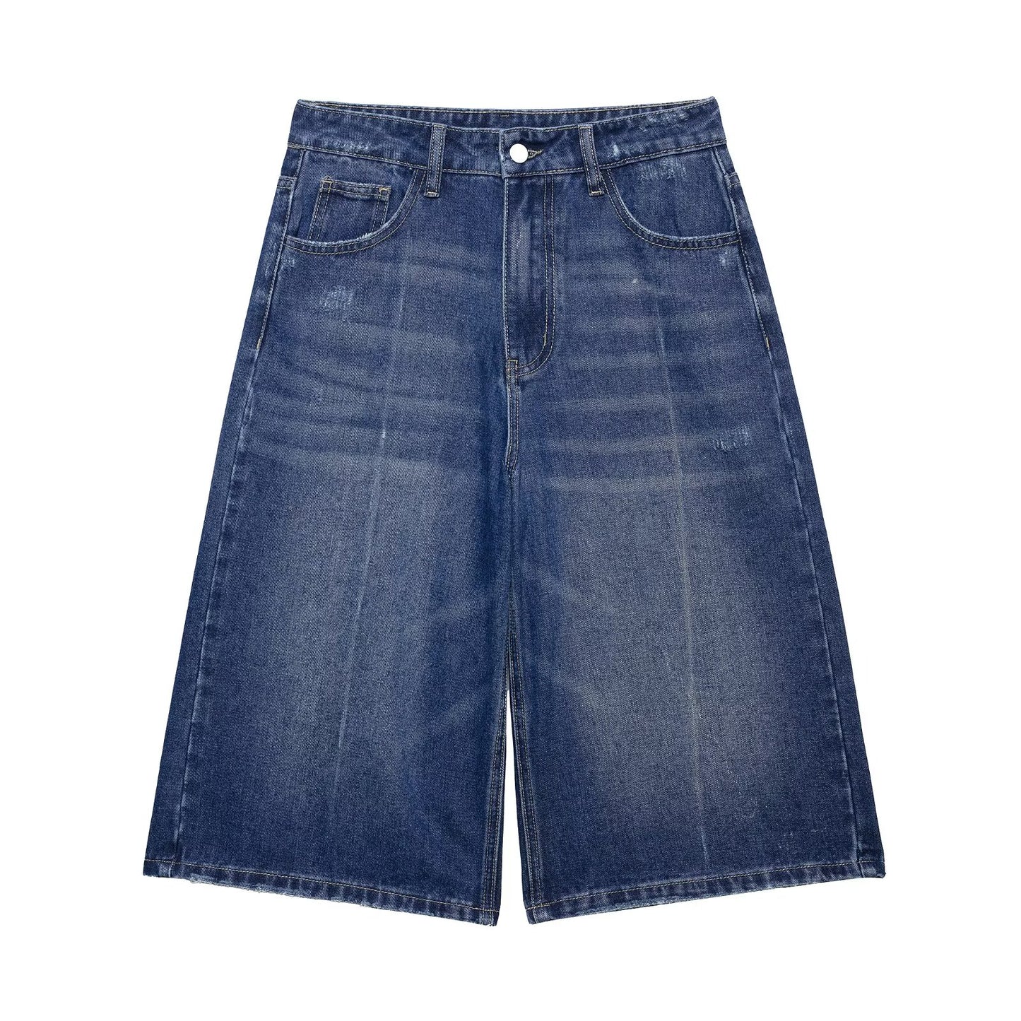 Women's new fashion short single breasted tight corset style denim top+Jeans suit