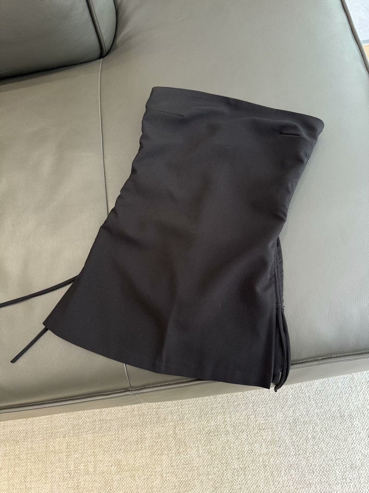 Women's 2025 chic fashion lace-up loose hanging waist pants