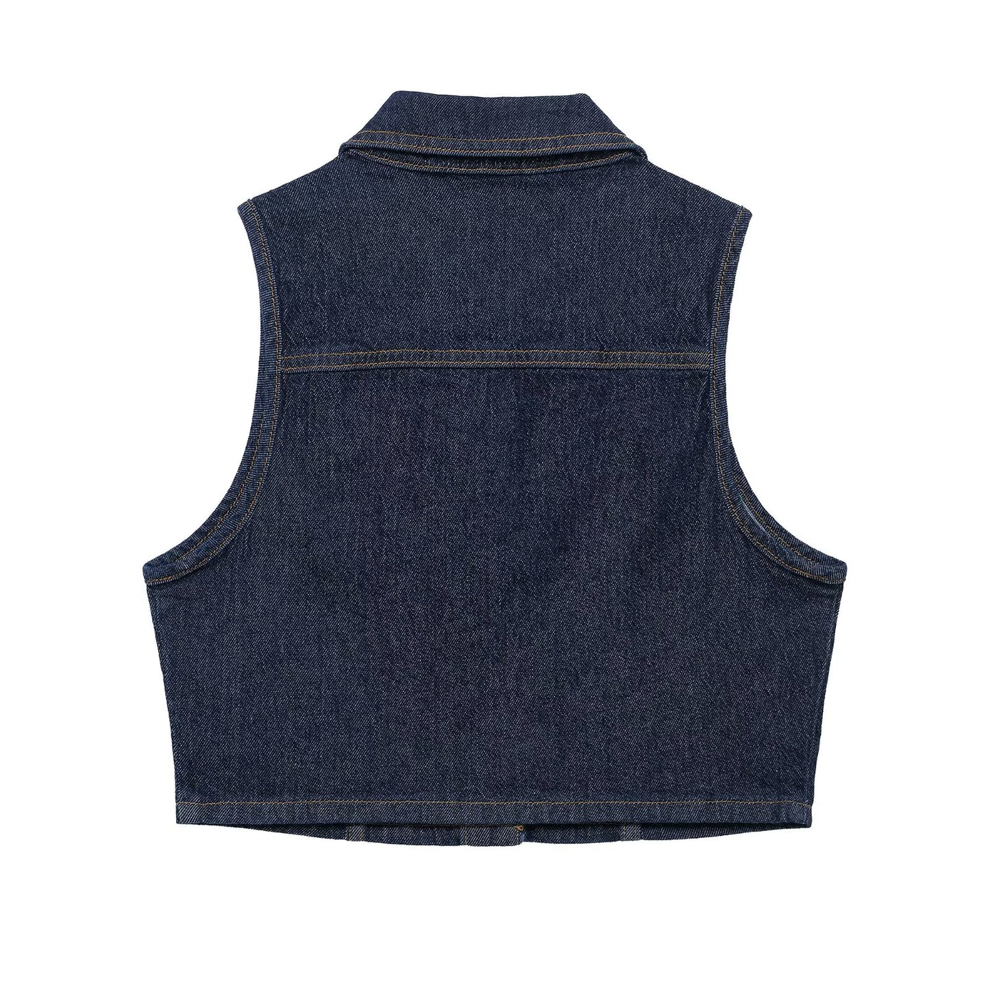 Women's new fashion short single breasted lapel denim vest+Skirts Women's suit