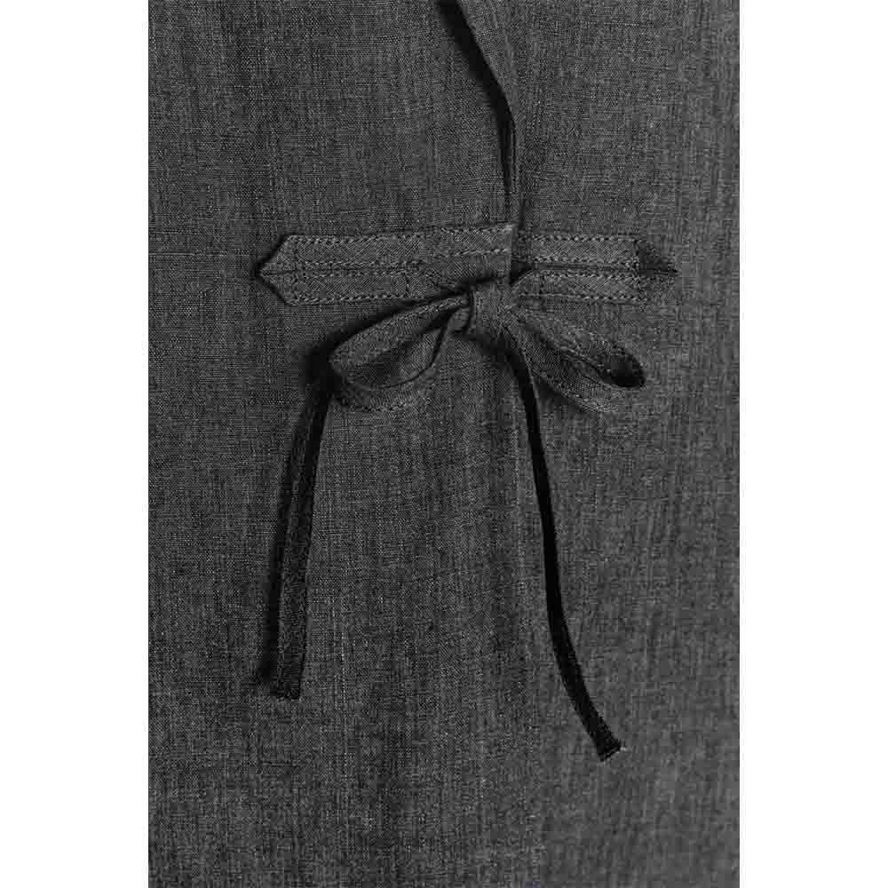 Women's new fashion loose linen blend lace up suit coat long sleeved suit coat