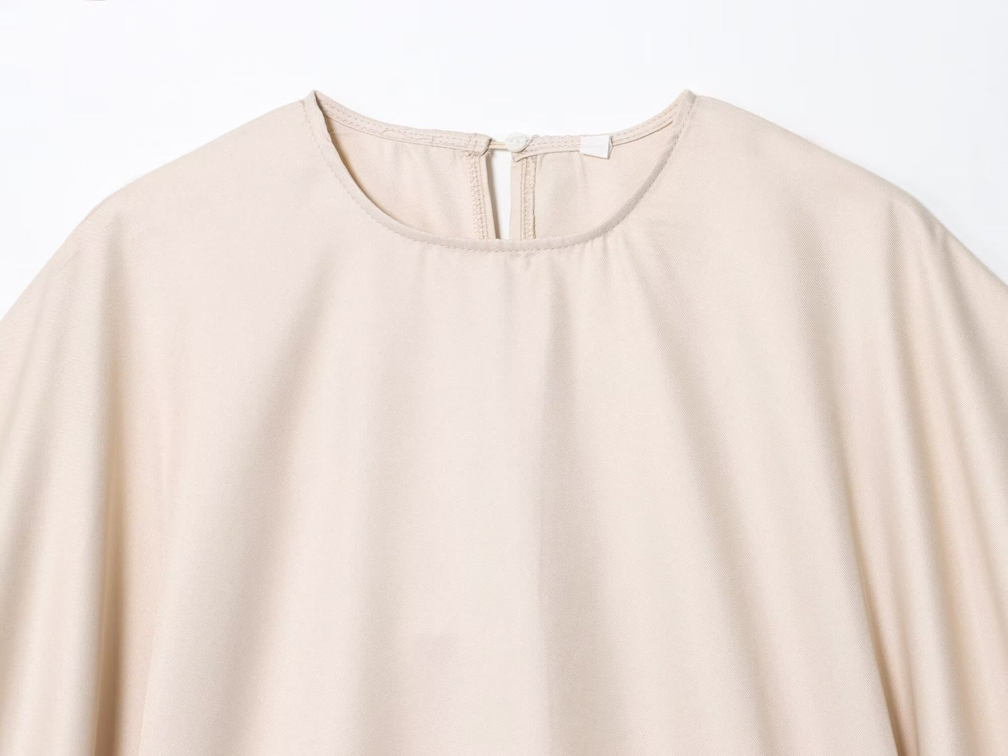 Women's new fashion bubble short sleeved O Neck shirt+Pants suit