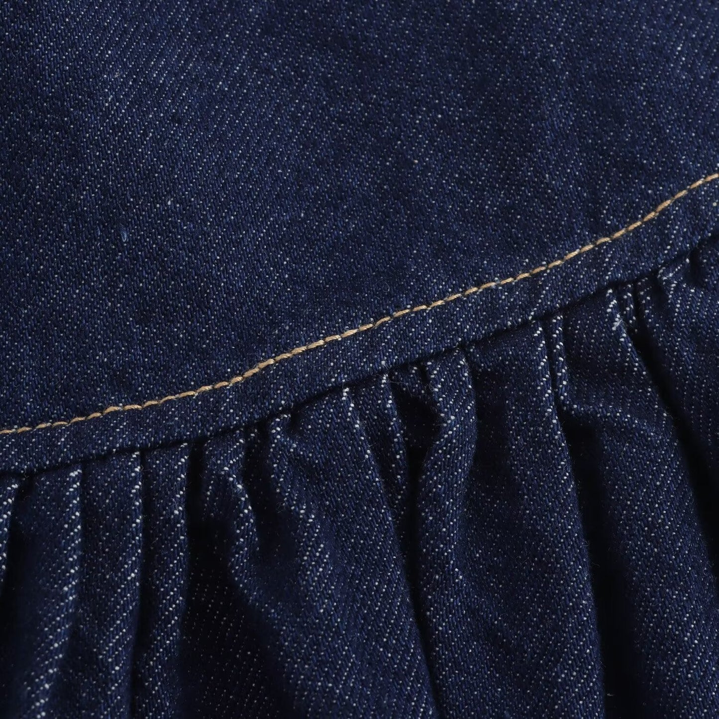 Women's 2025 new fashion side pocket casual wide swing denim mini skirt